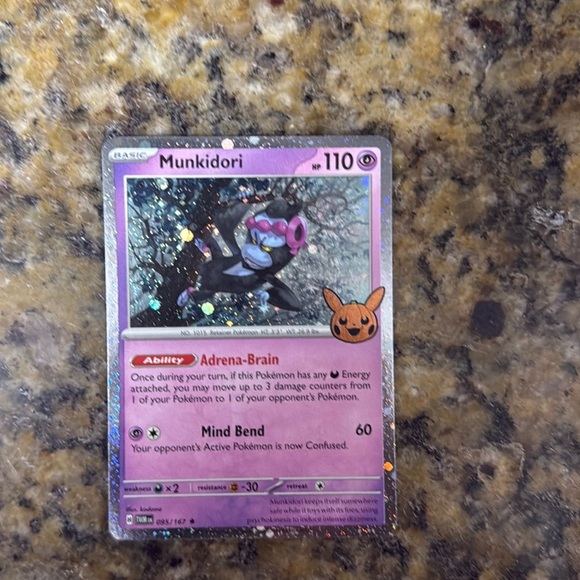 Pokemon card munkidori . - Picture 1 of 3